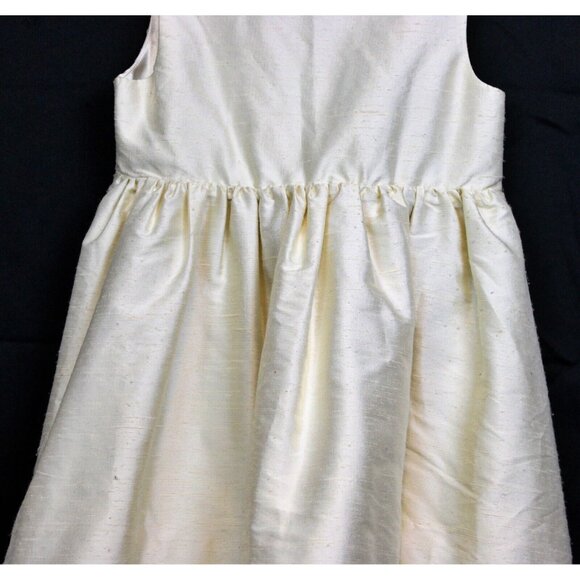 NEW 2007 Gymboree Beautiful Luxe Special Occasion Cream Ivory Silk Dress sz 4T - Picture 3 of 8